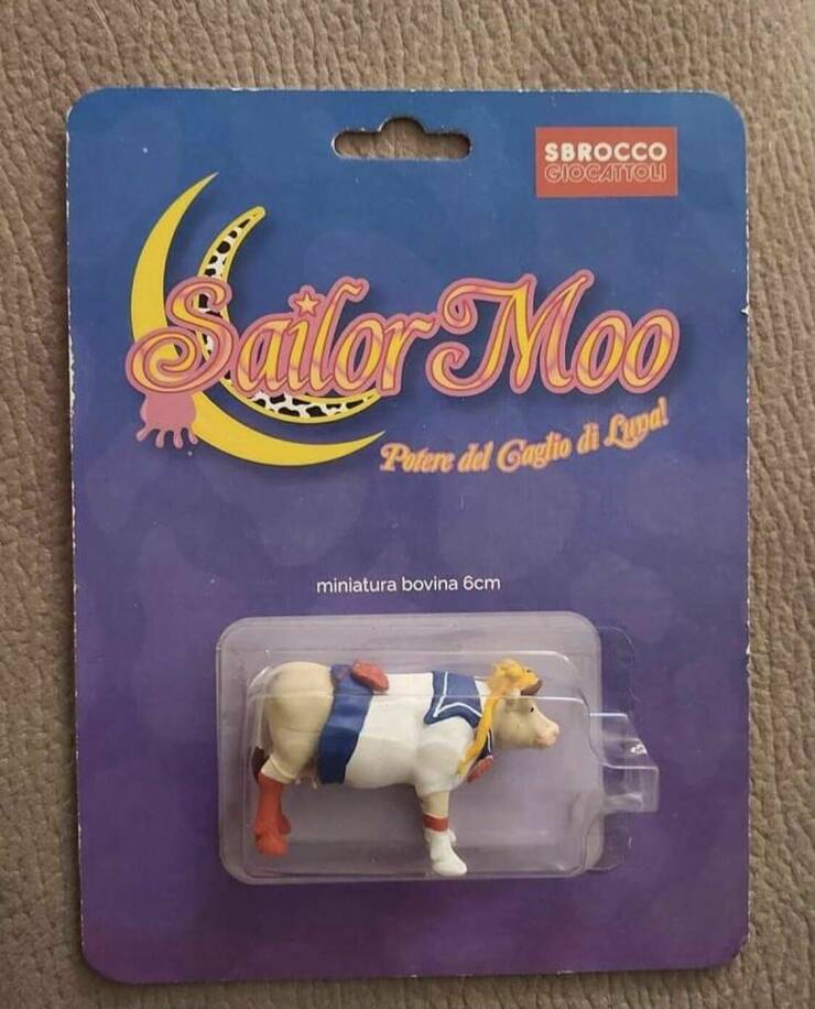 cool random pics - sailor moo cow - Sbrocco Giocattoli Sailor Moo Potere del Gaglio di Luna! miniatura bovina 6cm