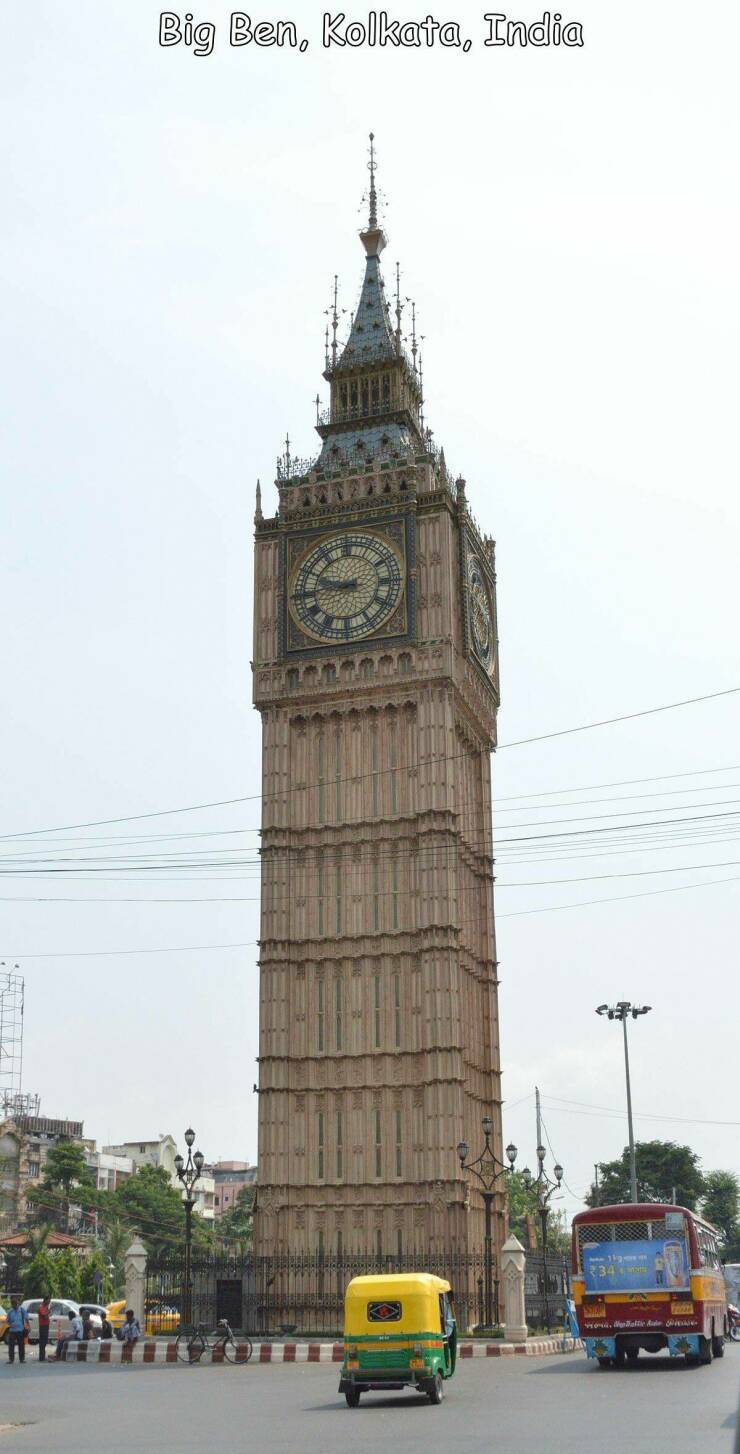 cool random pics - kolkata time zone clock tower - Big Ben, Kolkata, India 1117 Cop L 401 Baltic A