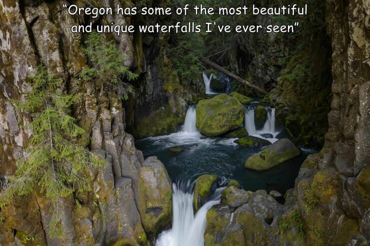 cool random pics -  nature - "Oregon has some of the most beautiful and unique waterfalls I've ever seen"