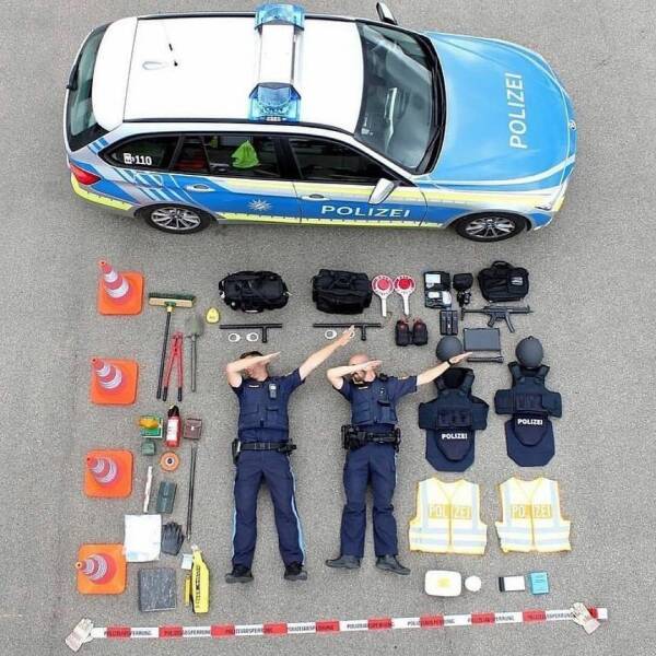 cool pics and photos - tetris challenge polish police