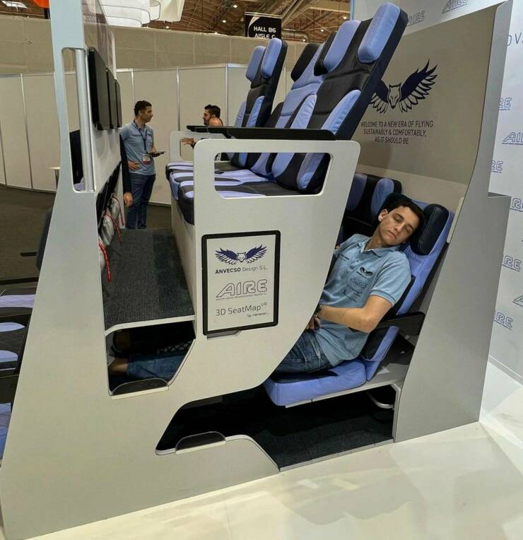 cool random pics and photos - furniture - Hall 96 Aisle Anvecso Design Sl Aire 3D SeatMap Cev Welcome To A New Era Of Flying Sustainably & Comfortably, As It Should Be And Dv Re Aid Re R Re Re