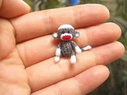 tiny sock monkey