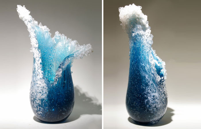 Ocean Wave Vase