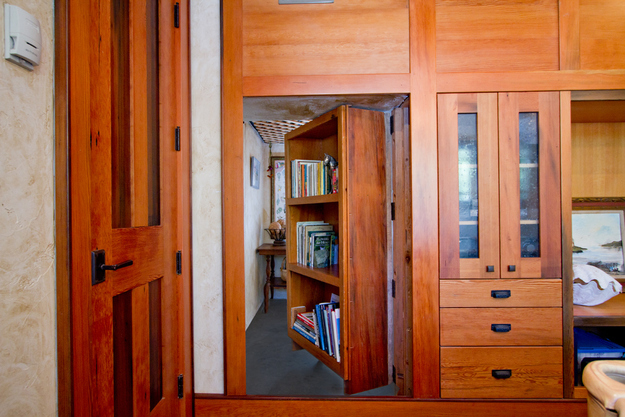 Hidden room behind a bookshelf in Steamboat Springs, Colorado.
