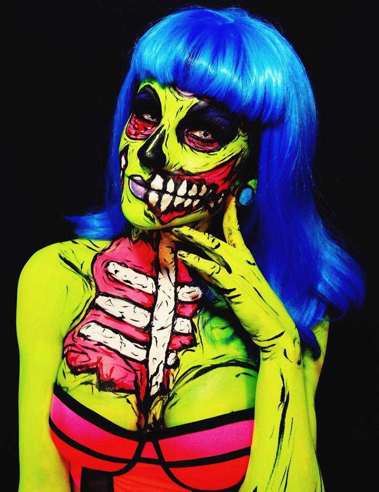 Check Out Her Custom Body Paint's!