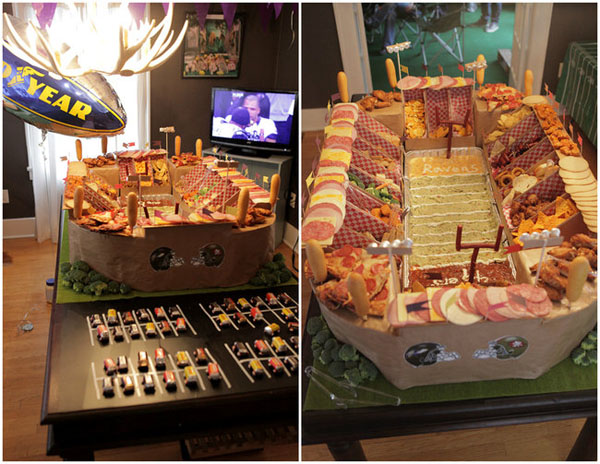 Cool Football Stadiums Made Of Food!