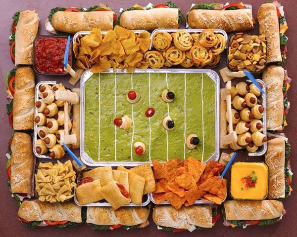 Cool Football Stadiums Made Of Food!