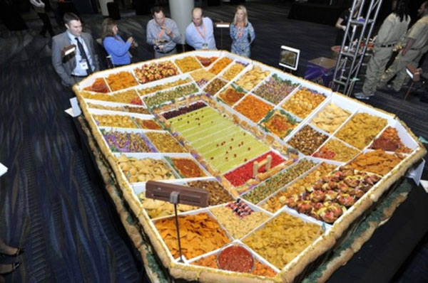 Cool Football Stadiums Made Of Food!