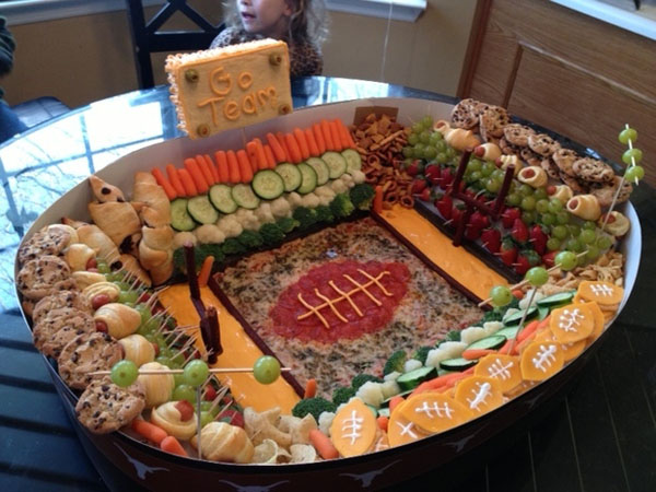 Cool Football Stadiums Made Of Food!