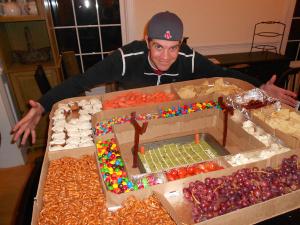 Cool Football Stadiums Made Of Food!