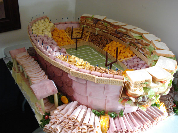 Cool Football Stadiums Made Of Food!