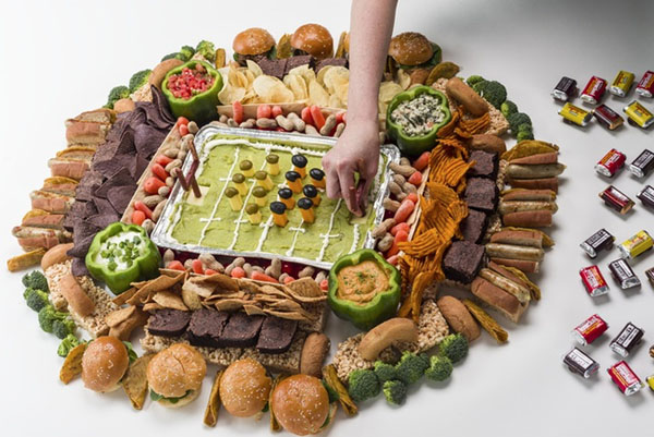 Cool Football Stadiums Made Of Food!