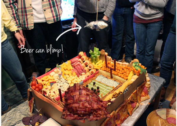 Cool Football Stadiums Made Of Food!