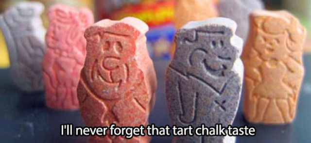flintstone vitamins - I'll never forget that tart chalk taste