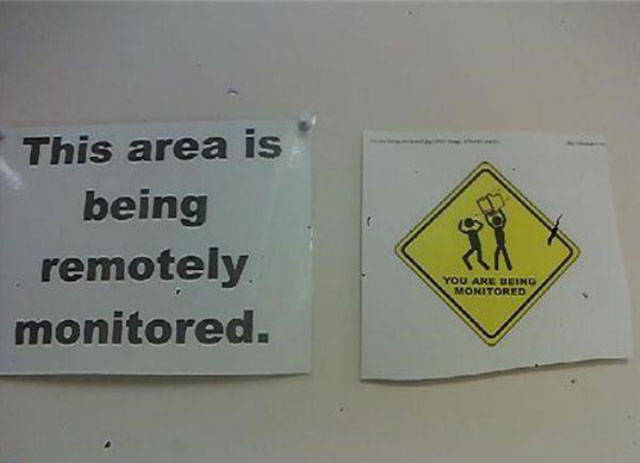 you are being monitored sign - This area is being remotely monitored. You Are Beino Monitored