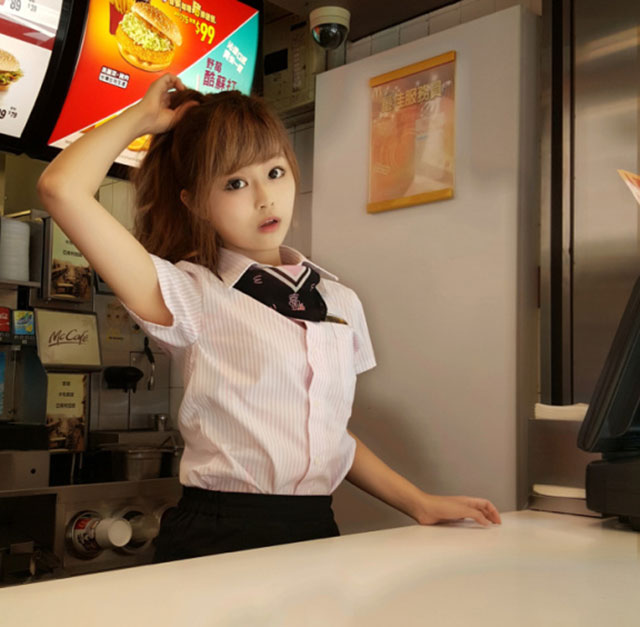 Cute McDonalds Worker From Taiwan