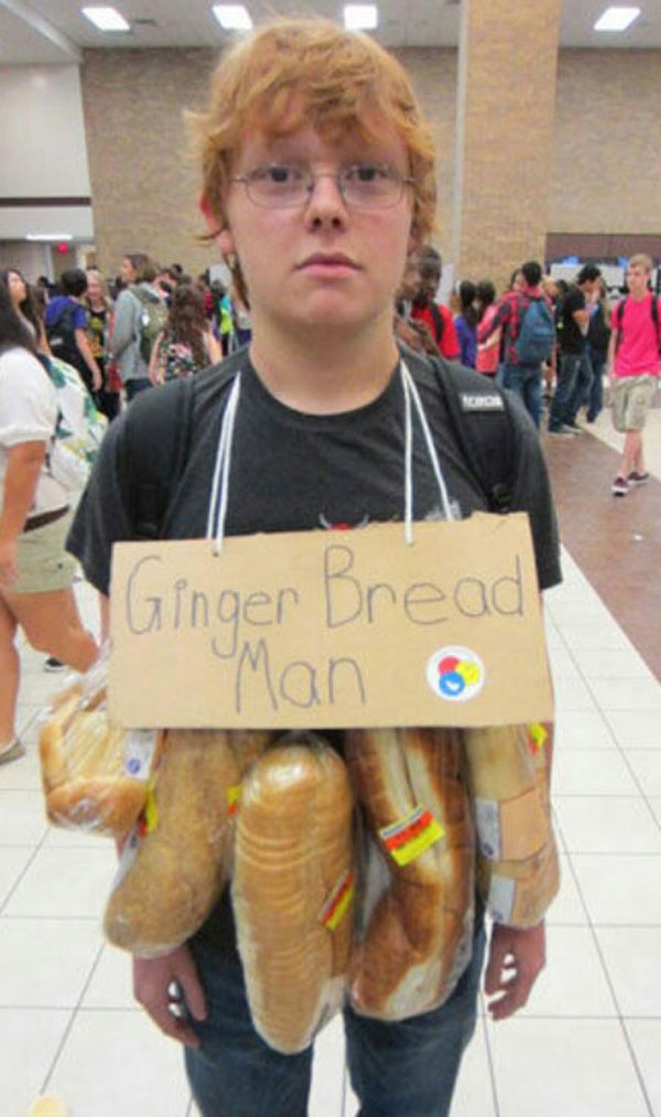 funny halloween costumes - Ginger Bready Man o