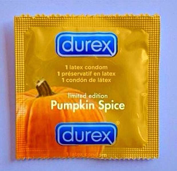 no pumpkin spice - durex 1 latex condom 1 prservatif en latex 1 condn de ltex limited edition Pumpkin Spice durex