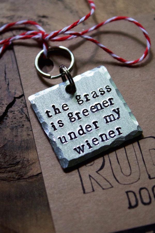 random jewellery - the grass | is greener under my wiener Dos