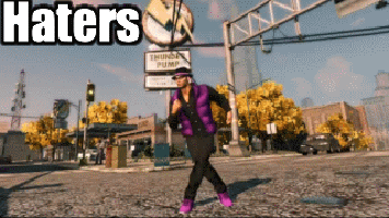 saints row explosion gif - Haters