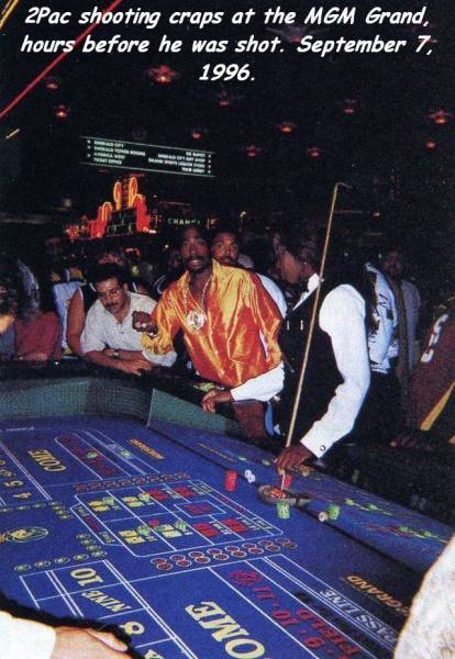 2pac las vegas - 2Pac shooting craps at the Mgm Grand, hours before he was shot. . B2829 78 Ano