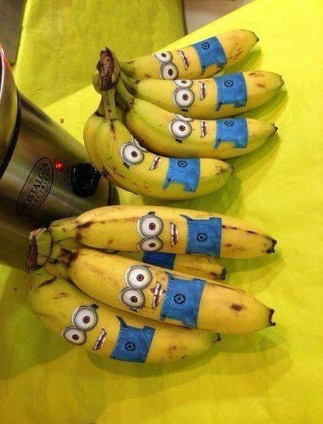 minion banana stickers - o