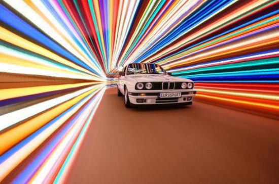 light painting bmw