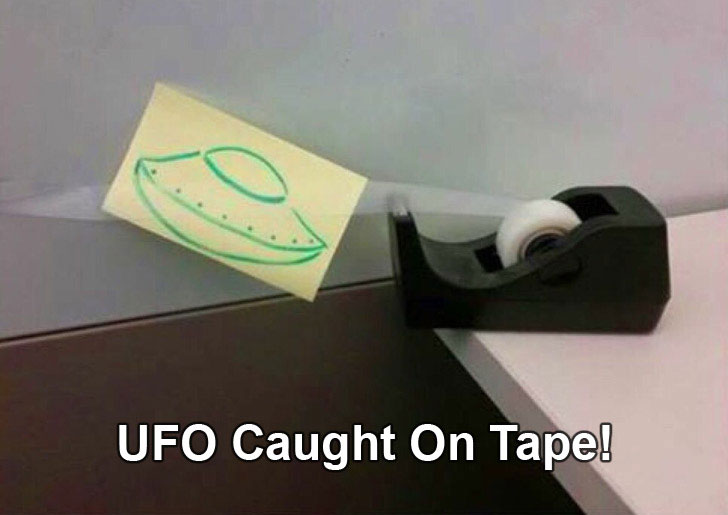 genius puns - Ufo Caught On Tape!