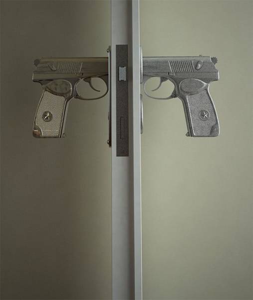random gun door handles