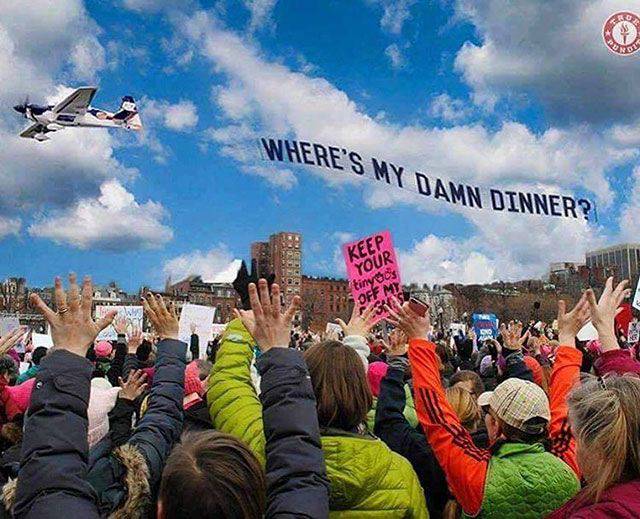 random womens march where's my dinner - Where'S My Damn Dinner? Your tinyes Off