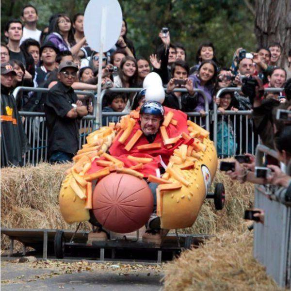 red bull soapbox hot dog