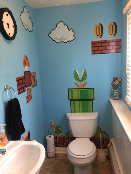 cool mario bathroom