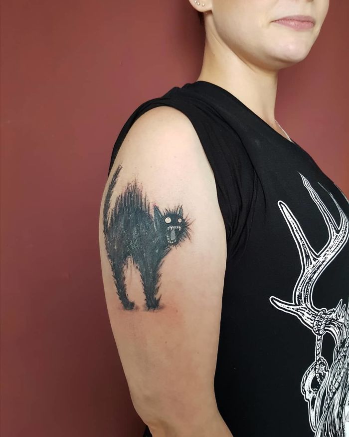 30 Cool Cat Tattoos Every Cat Owner Would Be Jealous Of