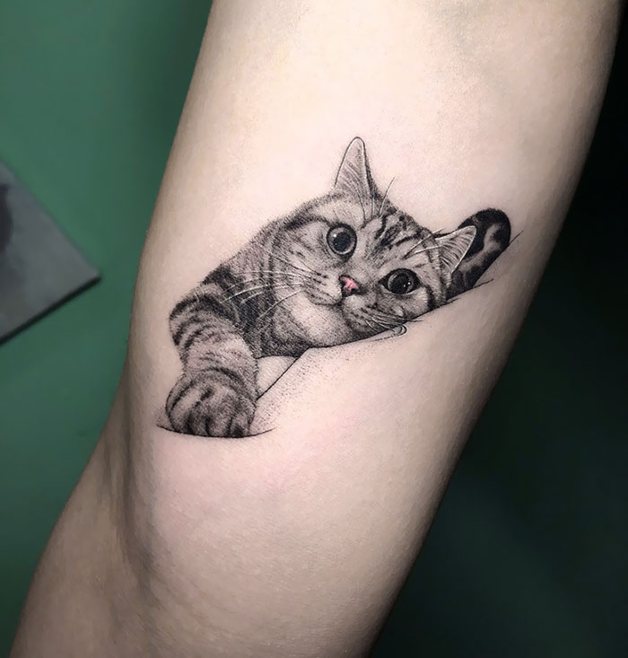 30 Cool Cat Tattoos Every Cat Owner Would Be Jealous Of