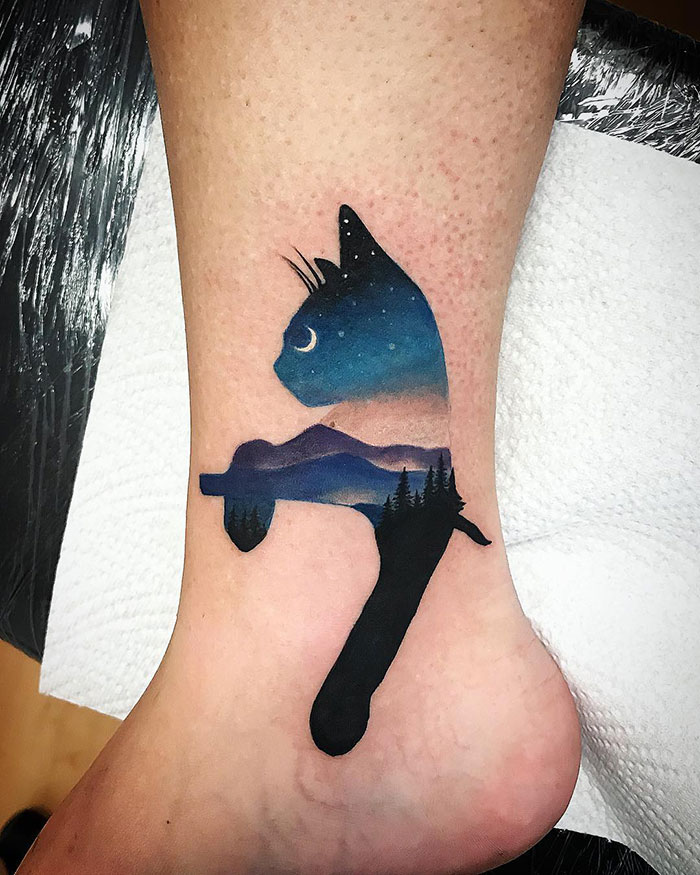 30 Cool Cat Tattoos Every Cat Owner Would Be Jealous Of