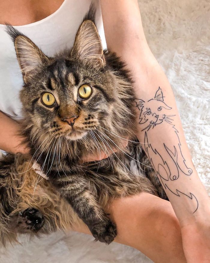 30 Cool Cat Tattoos Every Cat Owner Would Be Jealous Of