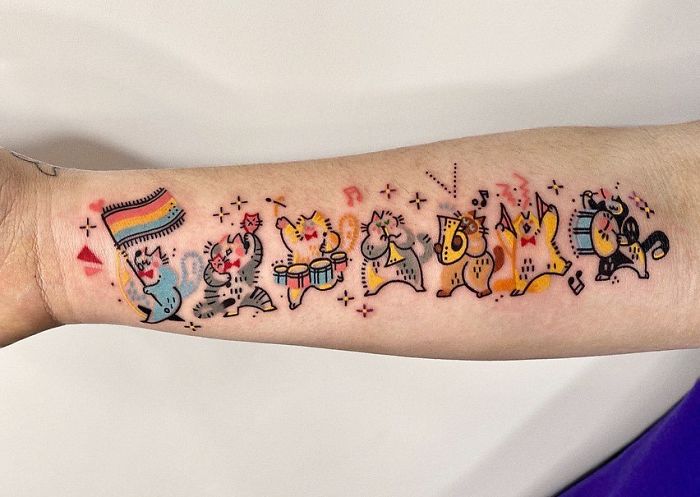 30 Cool Cat Tattoos Every Cat Owner Would Be Jealous Of