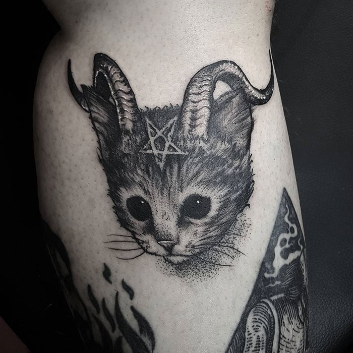 30 Cool Cat Tattoos Every Cat Owner Would Be Jealous Of