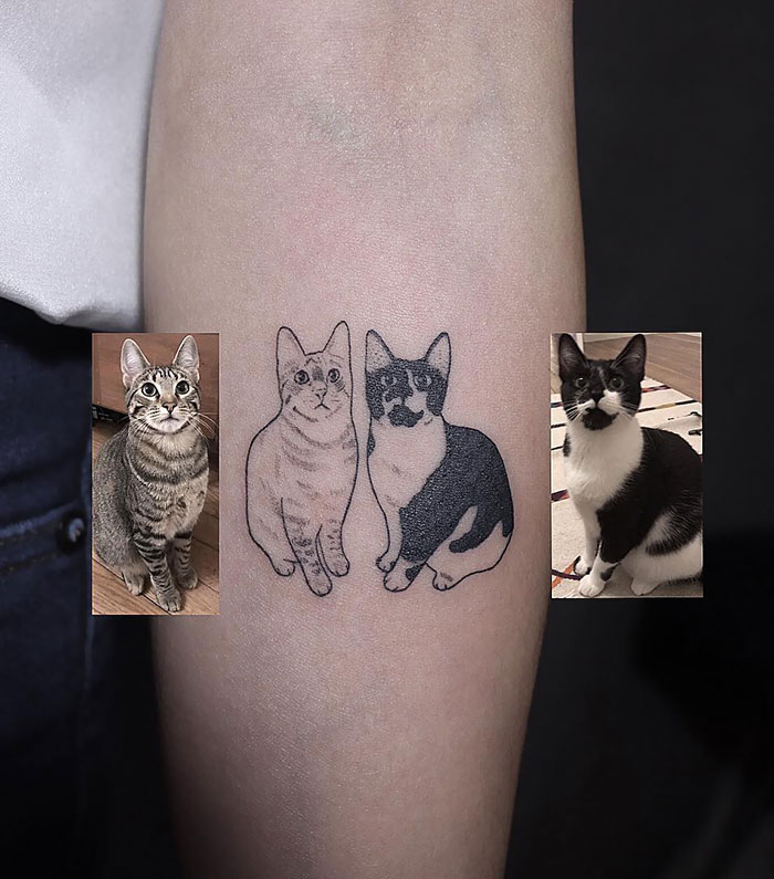 30 Cool Cat Tattoos Every Cat Owner Would Be Jealous Of