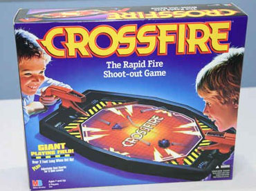 90s popular toys - Crossfire The Rapid Fire Shootout Game Giant Platine Feldi