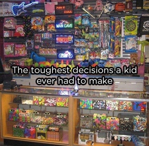 things we all had as kids - Ciri Rule La Bet Man Cave Ston co Princess The toughest decisions a kid ever had to make 28