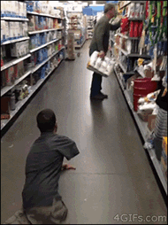 funny pranks grocery store guy crawling on the ground with no legs gifs