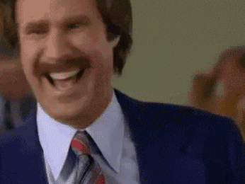 hysterical laughing will ferrell anchorman gif