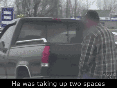 inconsiderate gif - 4 Gifs .com He was taking up two spaces