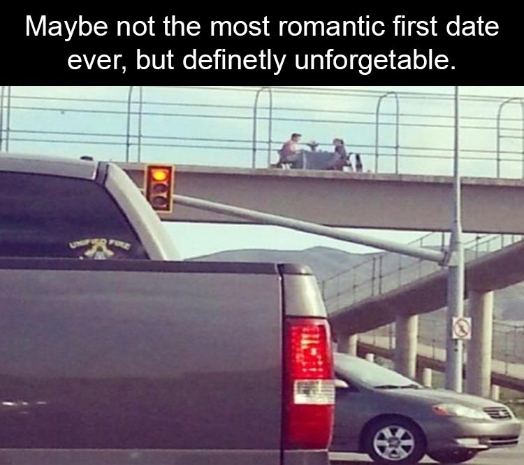 vehicle door - Maybe not the most romantic first date ever, but definetly unforgetable.