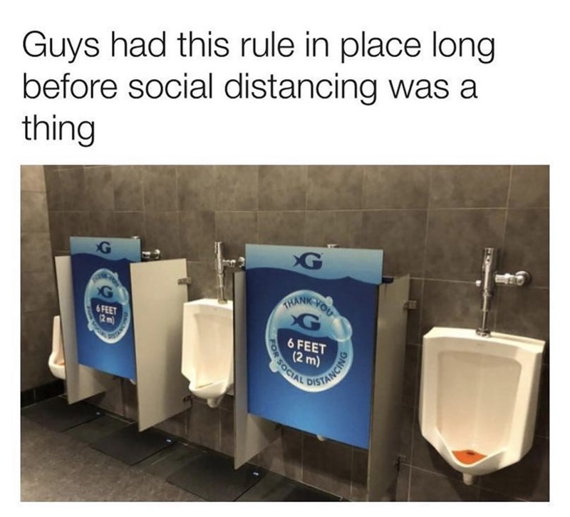 georgia aquarium urinal - Guys had this rule in place long before social distancing was a thing 6 Feet 6 Feet 2 m Or Soc Ancing