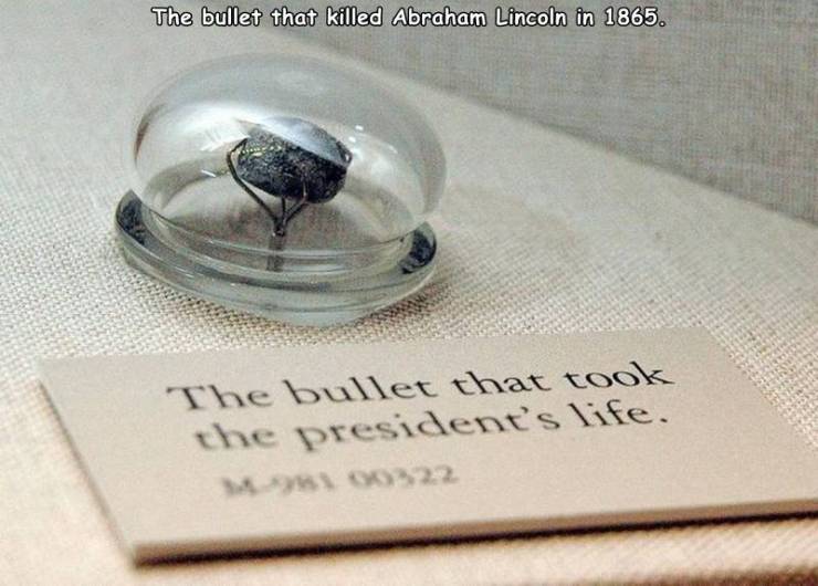 abraham lincoln bullet - The bullet that killed Abraham Lincoln in 1865. The bullet that took the president's life.