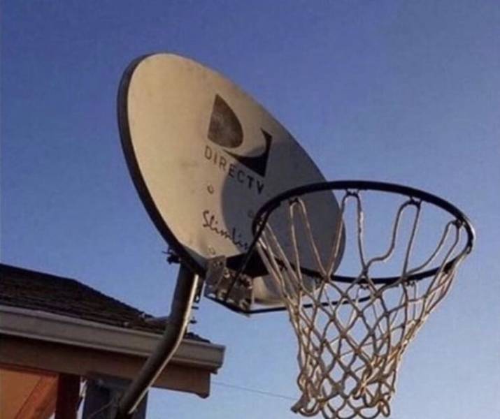 satellite dish basketball hoop - Direct