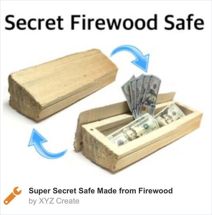 secret firewood safe - Secret Firewood Safe Super Secret Safe Made from Firewood by Xyz Create