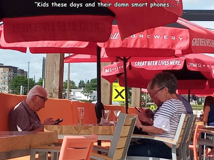 coca cola - "Kids these days and their damn smart phones..." lill Srewery Gniteenense Great Beer Lives Here Mee Son Newe Pedy X